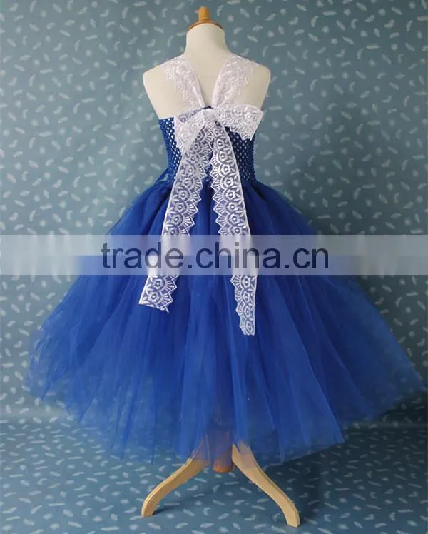 Kids new elsa dress movie formal dress and snowflake fabric for elsa