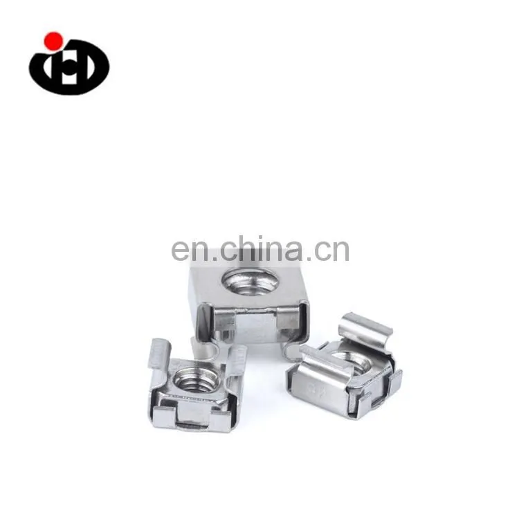 JINGHONG Factory Price Galvanized M5 Carbon Steel Square Lock Insert Cage Nut
