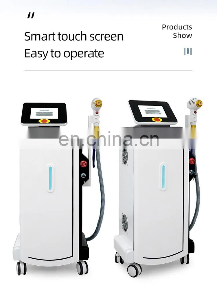 High Power Three Wavelengths Diode Laser Hair Removal Machine