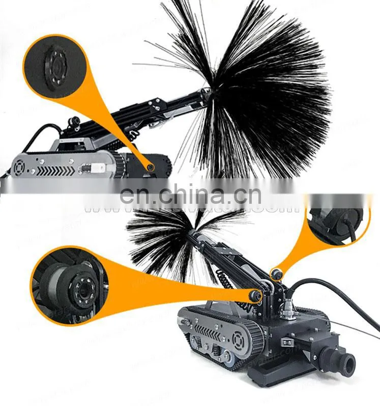 Telescopic Lifting Design Robot Duct Cleaning Equipment For 1m Height Duct
