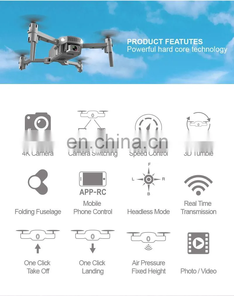 New Arrivals Toy Drone R16 Photography Quadcopter Mini Drone With 4k Dual Camera UAV