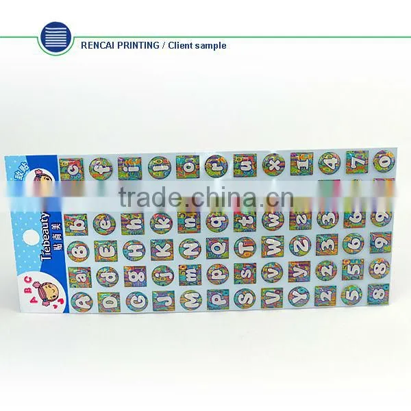 DIY funny letter stickers for school using