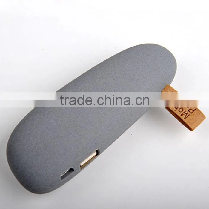 Portable stone power bank 2600mAh mobile phone charger