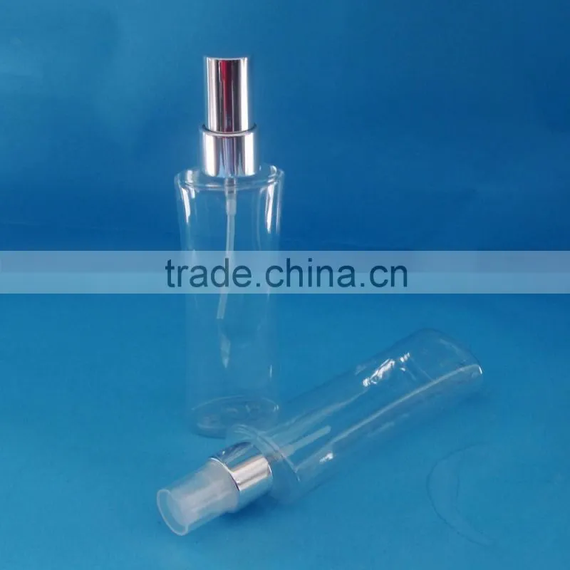 Plastic clear foam bottle with silicone foam pump for personal face washing/ 30mm 43mm closure foam pump