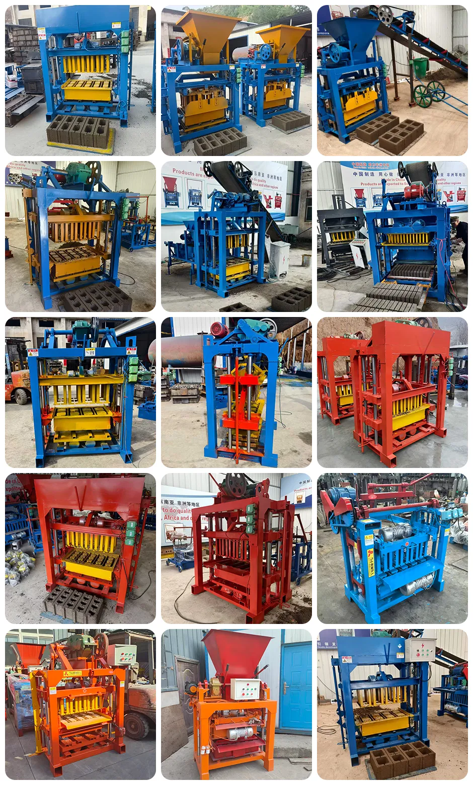 machine overview collage