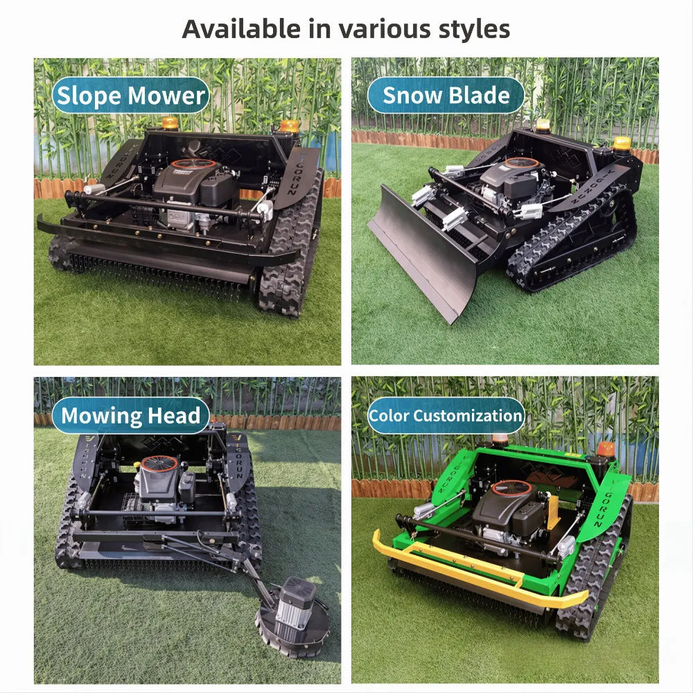 In Stock Fast Delivery 800mm 1000mm Robot Brush Cutter Grass Cutter Zero Turn Remote Control Crawler