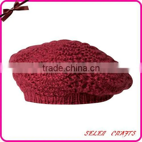 Fashion Lady's Red Arctic Circle Beret Hat