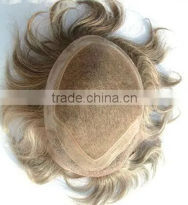 100% Human Hair Lace Top Toupee