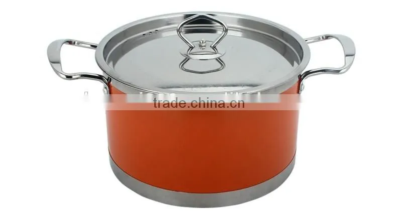 fashion colorful induction cookware set die cast korea cast
