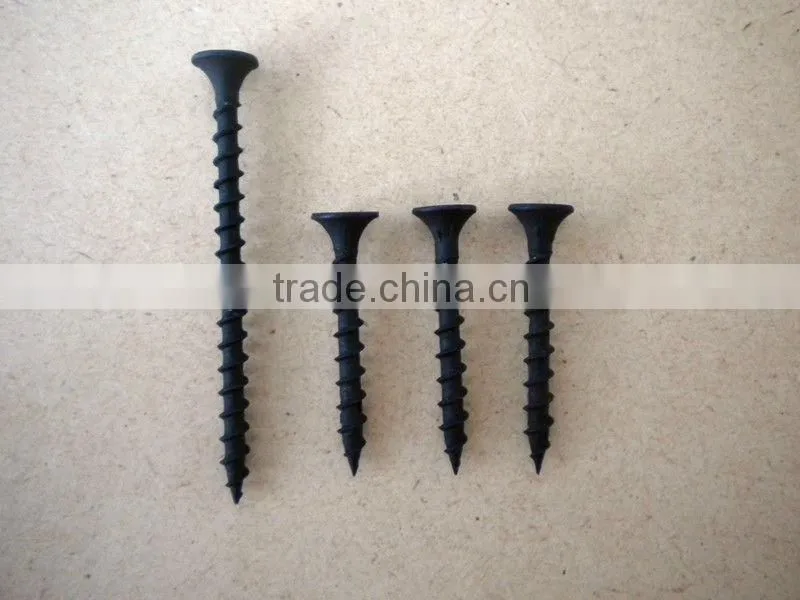 Phillips bugle head drywall screw with coarse thread