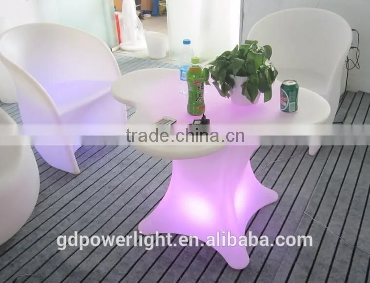 PE Plastic Bar Table with LED light and remote YXF-7871K