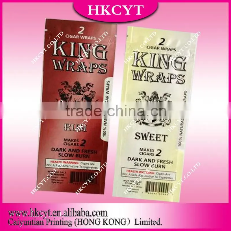 custom design and print tobacco cigar packaging bags