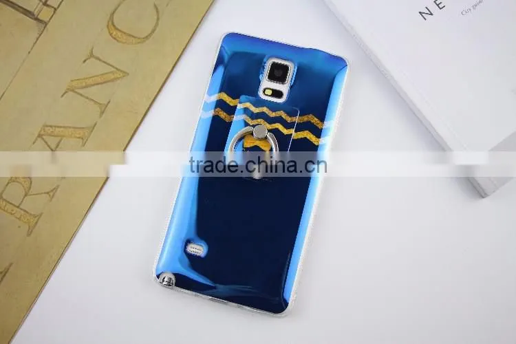 Blue light TPU city cartoon soft case with Ring Bracket for Samsung S6 edge/S7/Note5/A9/A710