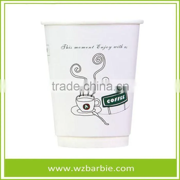 Logo Printed Disposable Hot Drink Paper Cups