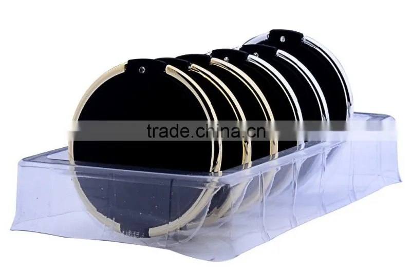square double side diamond decorated travel mirror