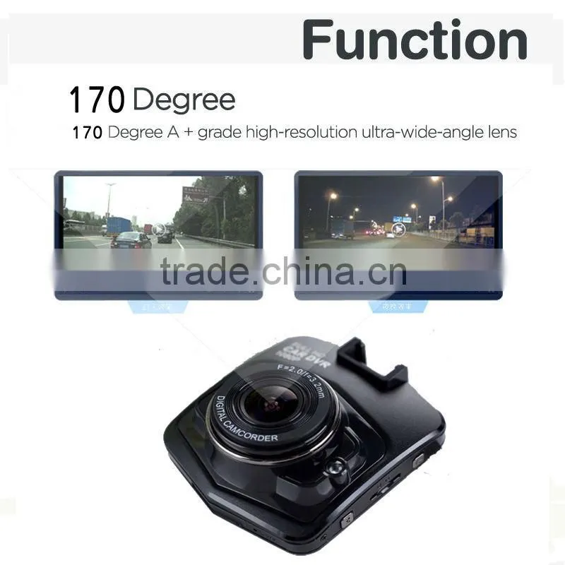 Full HD Car DVR Dash Cam Video Recorder 2.4" LCD 170 Wide Angle Dash Camera G-sensor Night Vision Motion Detection Novatek 9665