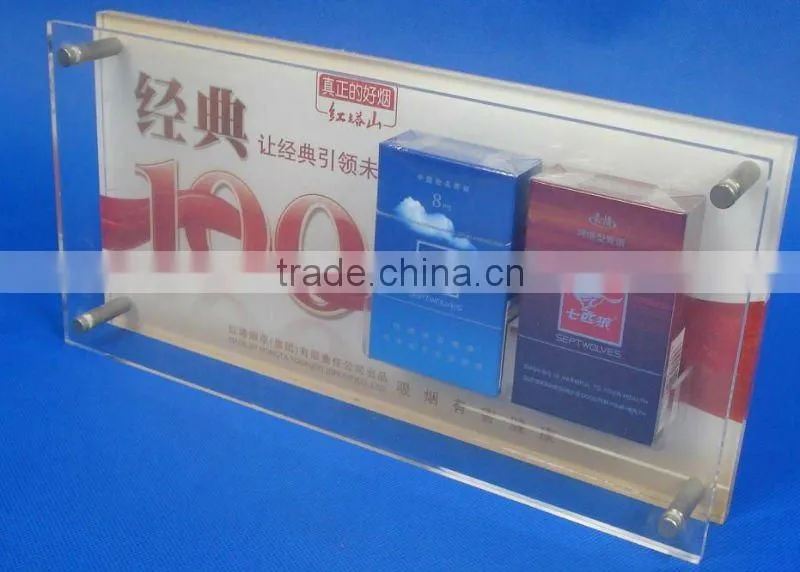 cigarette acrylic display unit plexiglass stand