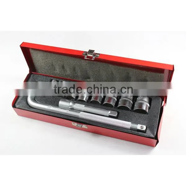 10PCS 1/2" metall box socket set 4010AAL GS KING TOOLS made in china