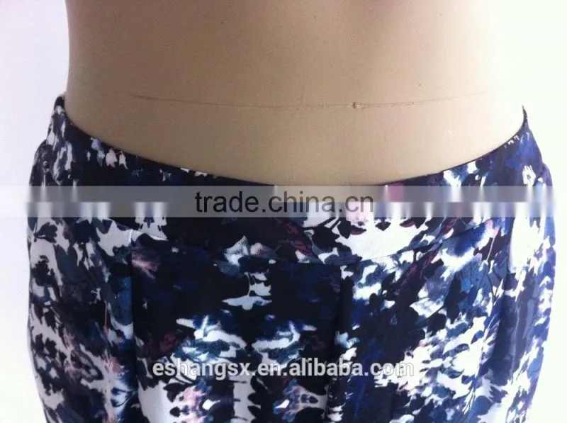Ladies chiffon printed casual summer loose pants