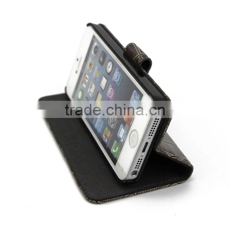 Custom phone cases for iPhone, Crocodile PU custom phone cases with stand, Colorful custom phone cases from Shenzhen factory
