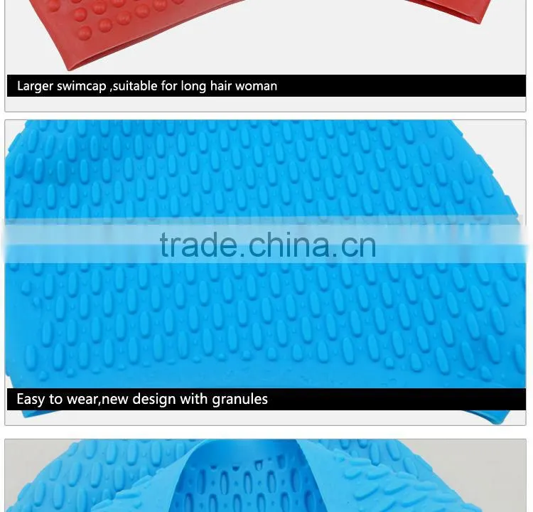 Silicone Material novelty swimming cap for women
