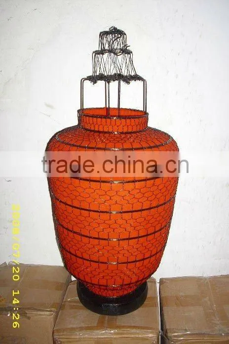 Chinese antique hanging red cloth new year lantern