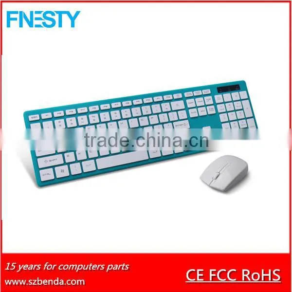 Computer accessory about slim usb computer wireless keyboard mouse combo