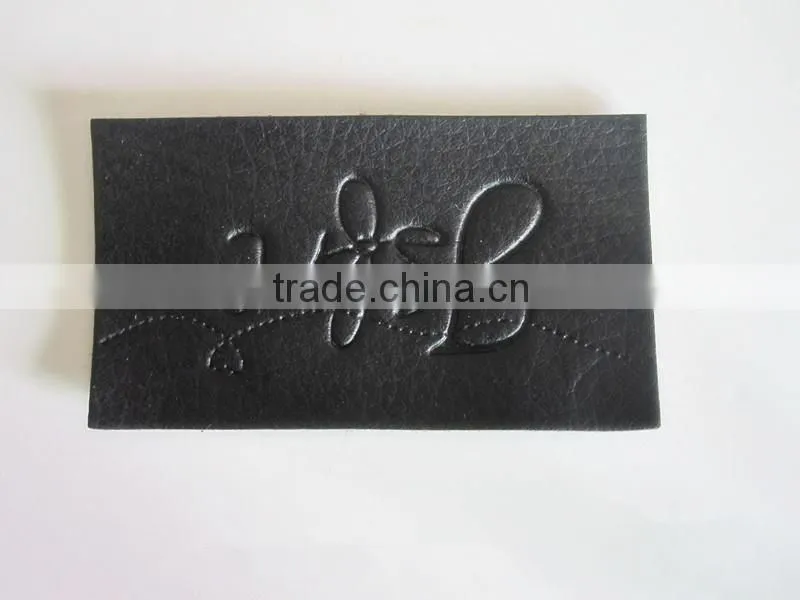 Custom and design good quality printed pu patch for garment and shoes