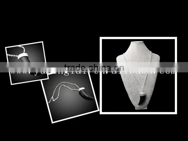 agate handmade alloy statement necklaces