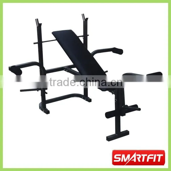 hot saled deluxe foldable Bench adjustable sit-up bench with leg extension as seen on TV