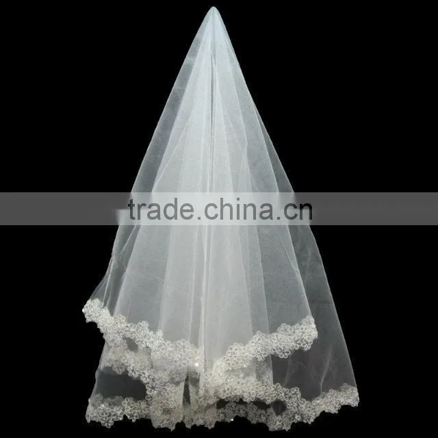 Hot Selling One Layer Lace Bridal Veils