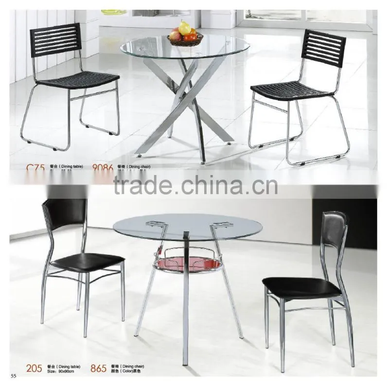 for 4 people extendable glass dining table factory sell directly YY31