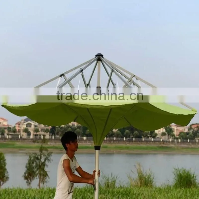 Trendy Unique Design Decorative Flower Shape Outdoor Patio Garden Pool Side Outside-in Upside Tulip Mushroom Inverted Umbrella