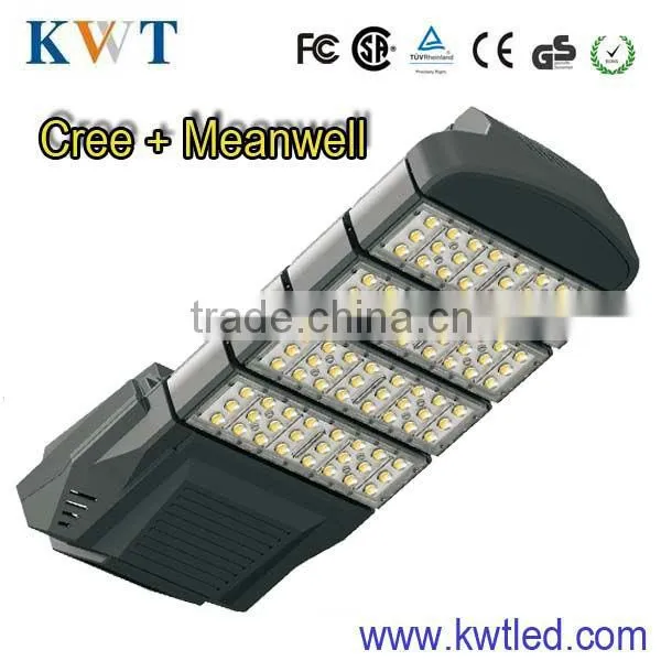 cob led street light with cree chip+MW driver 3 years guarranty road lamp