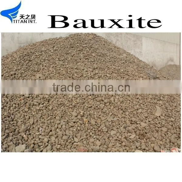 Titan China Calcined bauxite 87% rotary kiln bauxite with low price