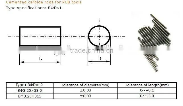 YL10.2 extruded carbide round rods for drilling tools