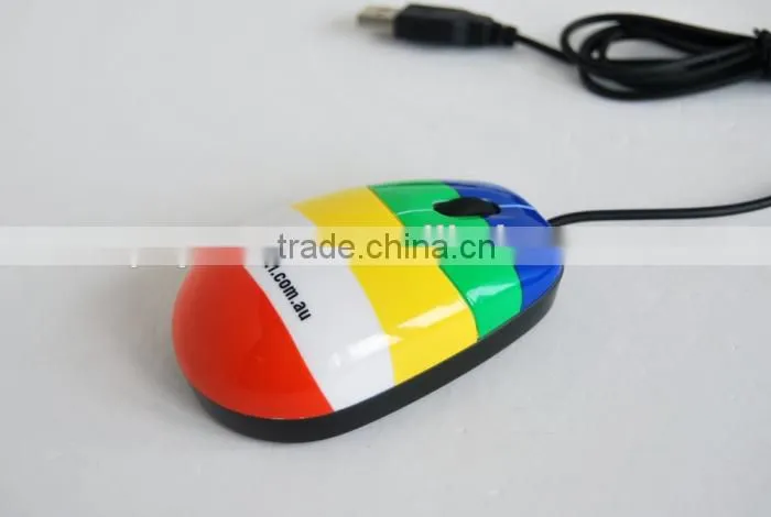computer USB wired full color printing gift mouse