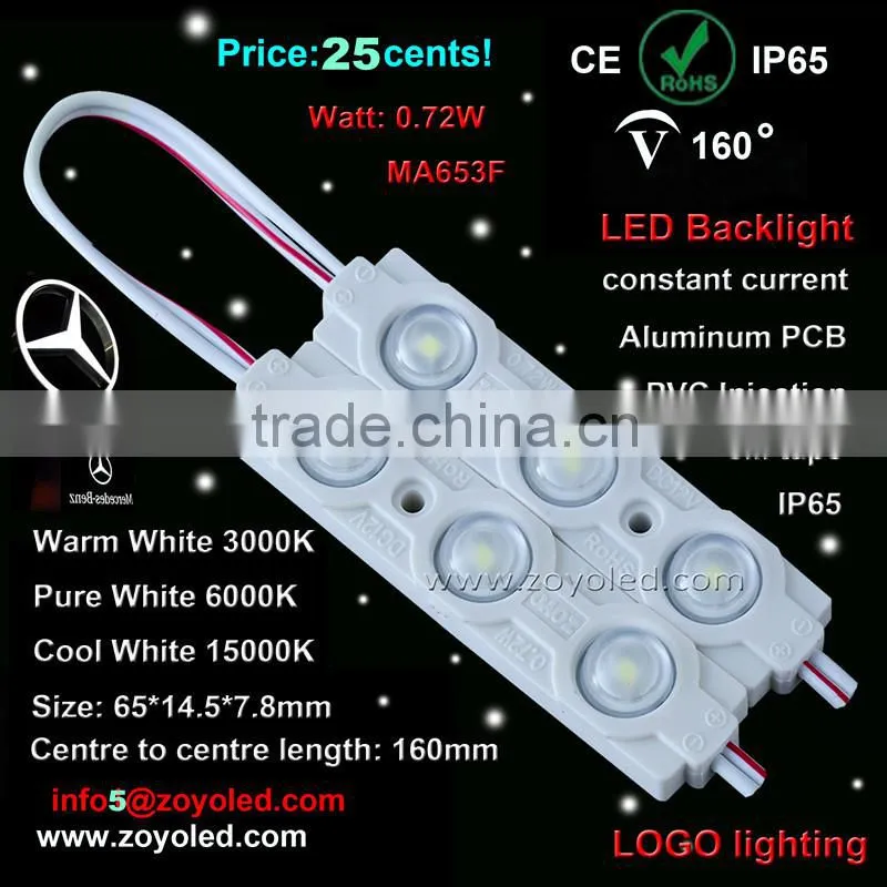 Shenzhen led module high brightness high power 0.72w for advertising