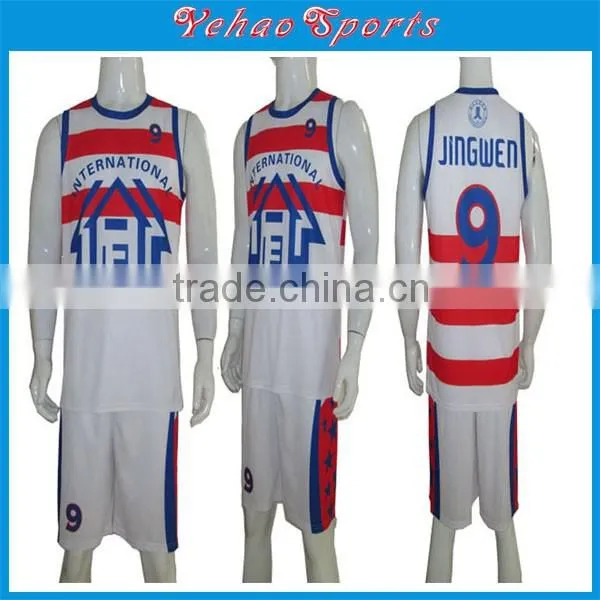 2016 new style custom basketball jersey