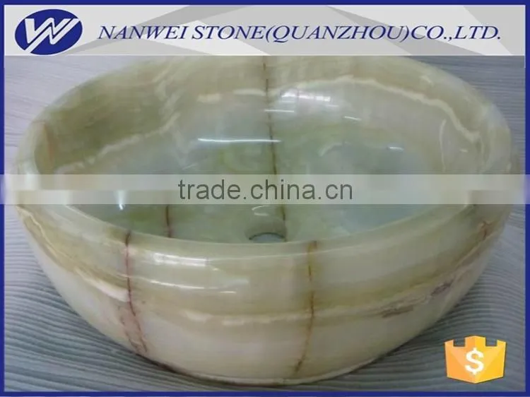 Onyx stone sink