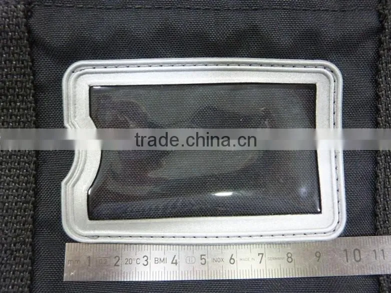 OEM Plastic Credit Card Holder Sewing on the Backpack