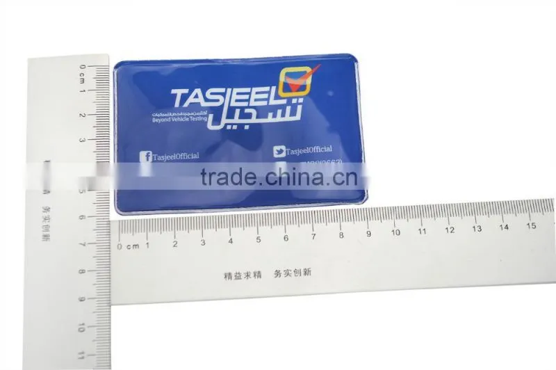 9x6cm Transparant PVC ID Card Holder