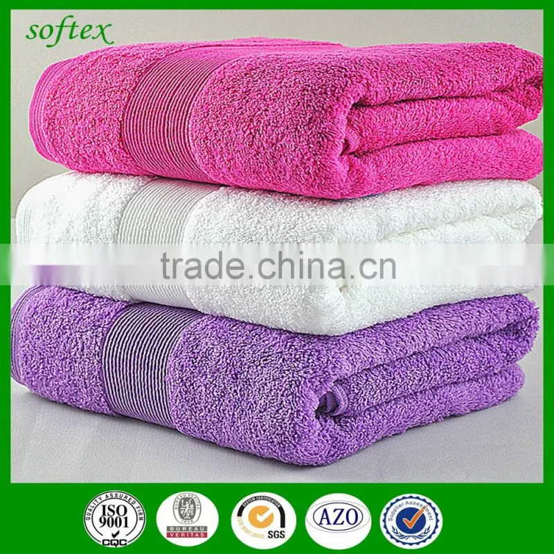 china wholesale thick terry solid color cotton bath towel