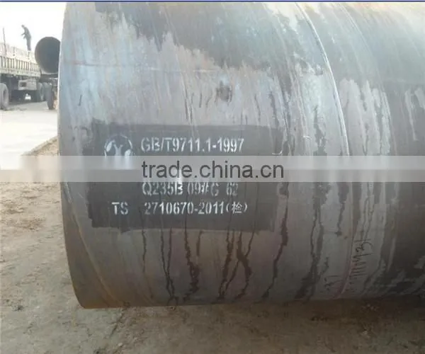 large diameter epoxy coated spiral steel pipe