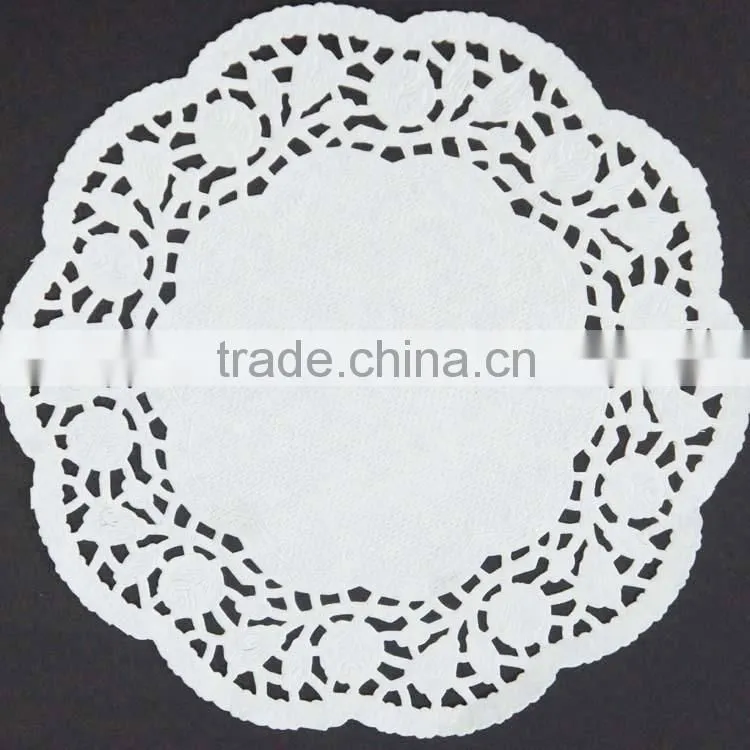 Various Design Disposable Eco-friendly Food Grade Ivory Paper doilies