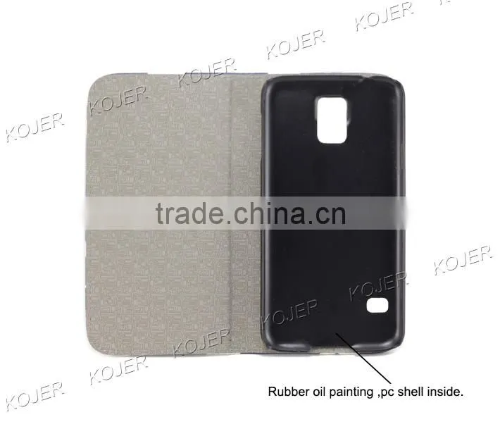 Hot flip leather phone case cover for Samsung Galaxy S5