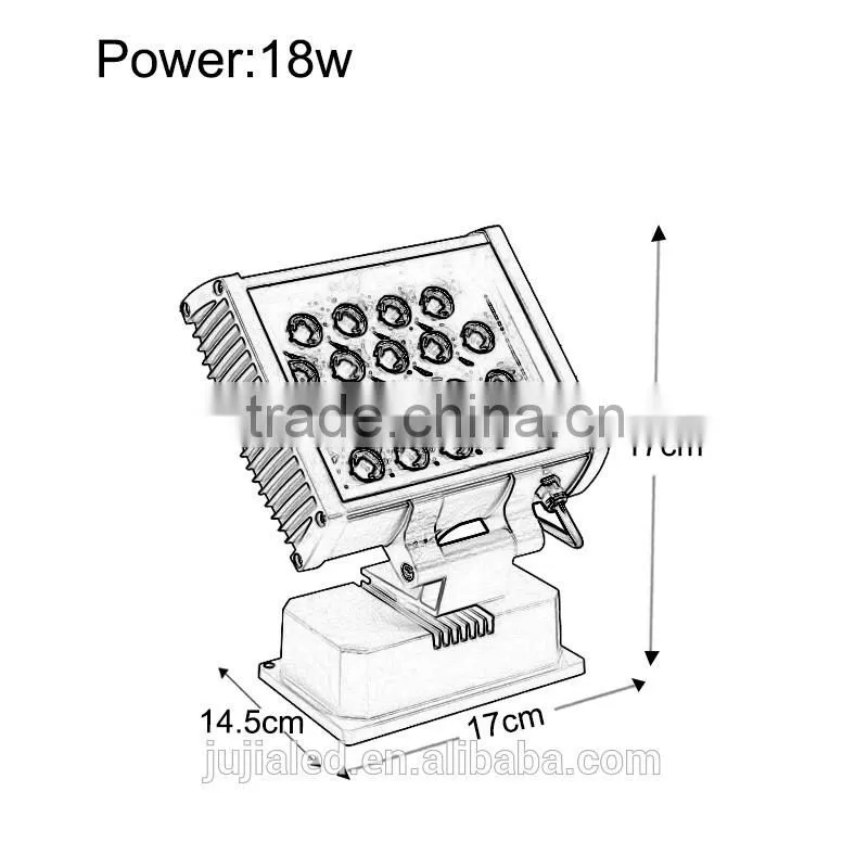 industrial 36W RGB led flood llighting