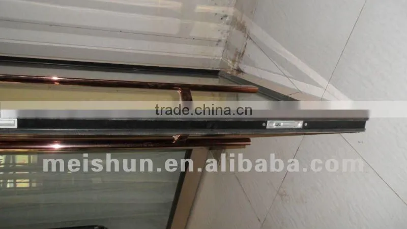 New style aluminum alloy profile doors stainless steel sheet covered A-48