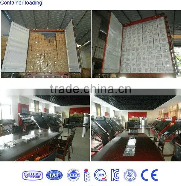 Pressurized solar collector with 70mm metal glass vacuum heat pipe tube