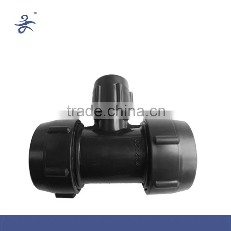 Greenhouse irrigation T type PVC Pipe Fittings